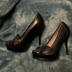 Black dress shoes. Sleek and Professional